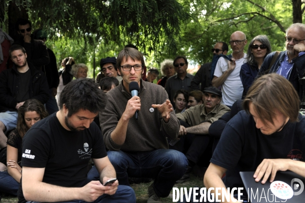 Manifestation contre la loi sur le renseignement