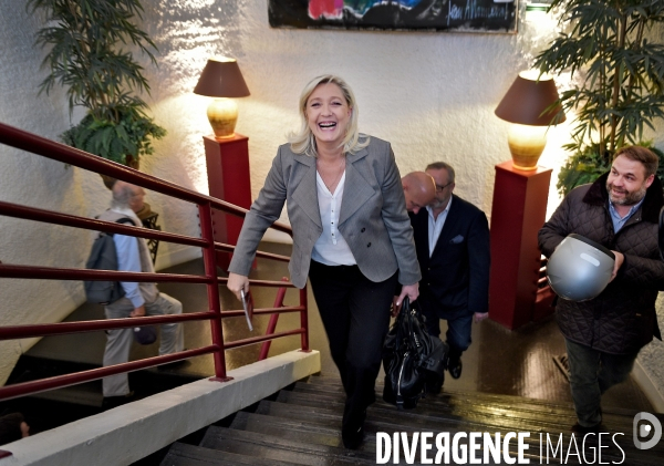 Marine Le Pen avec Axel Loustau