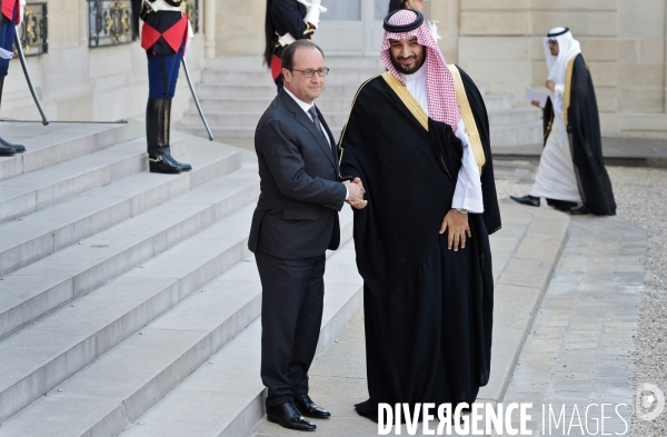 François Hollande reçoit Mohamed bin Salman bin Abdulaziz Al Saoud