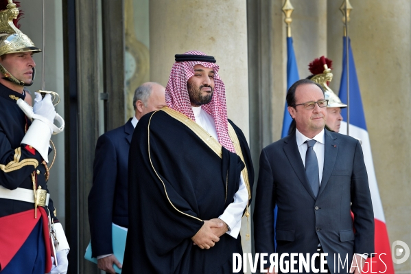 François Hollande reçoit Mohamed bin Salman bin Abdulaziz Al Saoud