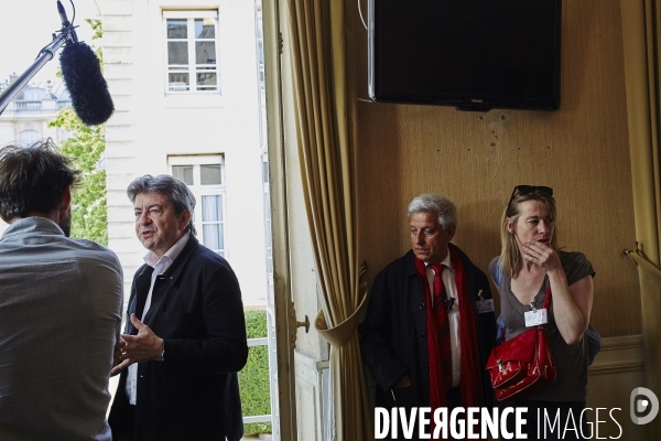 Conference Jean-Luc Melenchon Assemblee Nationale
