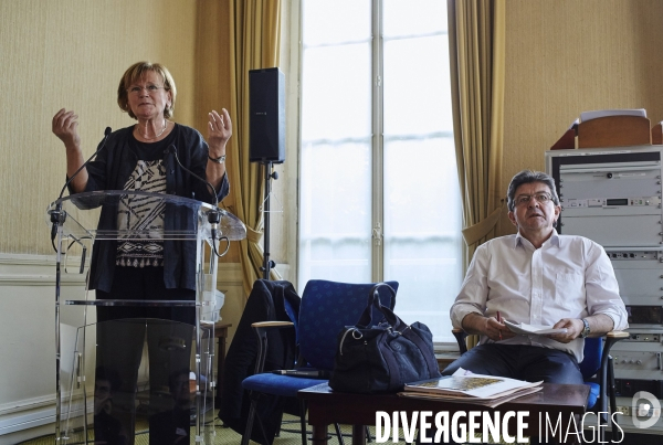 Conference Jean-Luc Melenchon Assemblee Nationale