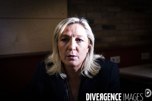 Marine le Pen, candidate aux elections regionales 2015