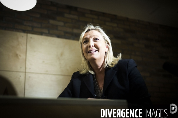 Marine le Pen, candidate aux elections regionales 2015