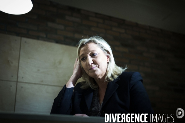 Marine le Pen, candidate aux elections regionales 2015