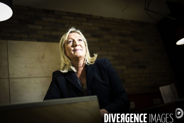 Marine le Pen, candidate aux elections regionales 2015