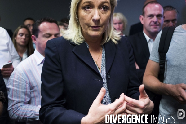 Marine le Pen, candidate aux elections regionales 2015