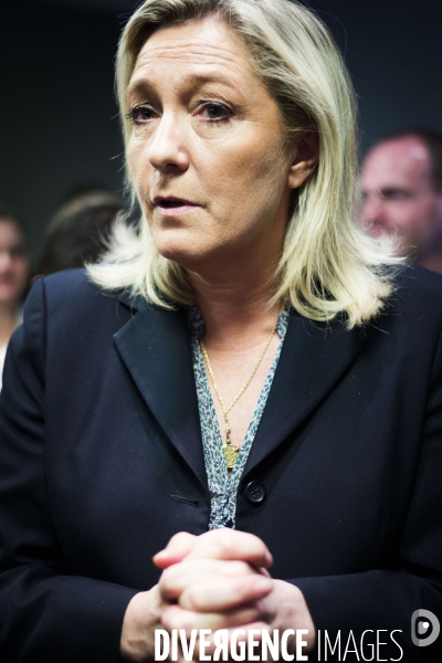 Marine le Pen, candidate aux elections regionales 2015