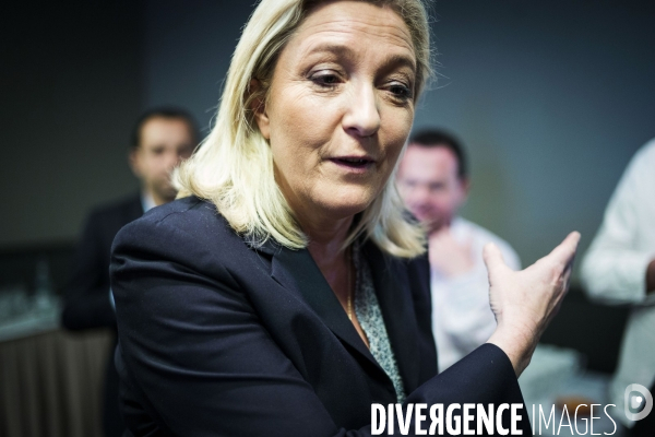 Marine le Pen, candidate aux elections regionales 2015