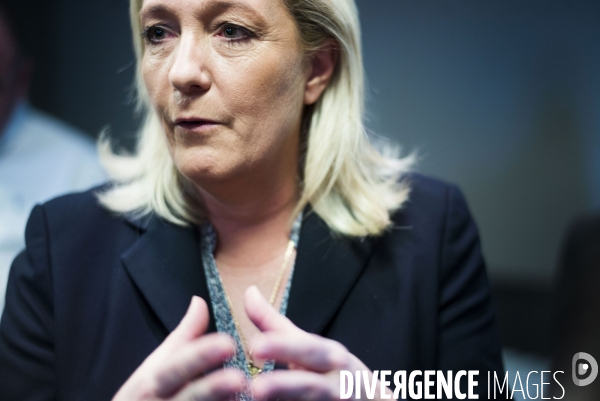 Marine le Pen, candidate aux elections regionales 2015