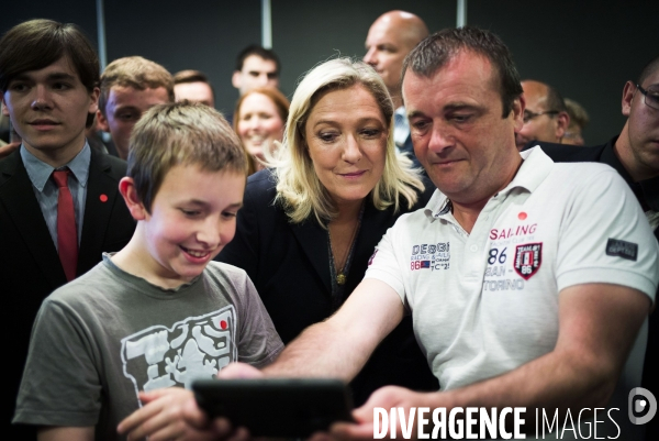 Marine le Pen, candidate aux elections regionales 2015