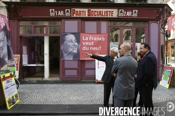 Segolene royal se rend rue montorgueil a paris a la rencontre des parisiens