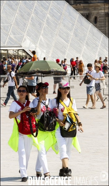 Illustratiion sur la canicule qui frappe Paris.