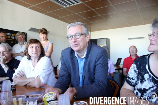 Visite de Pierre Laurent secrétaire général du PCF à la scop La belle Aude