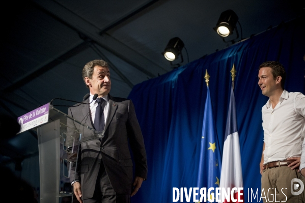 Nicolas Sarkozy à la fête de la Violette