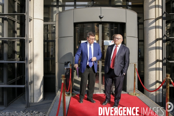 Michel sapin reçoit jacob lew, secretaire u.s. du tresor