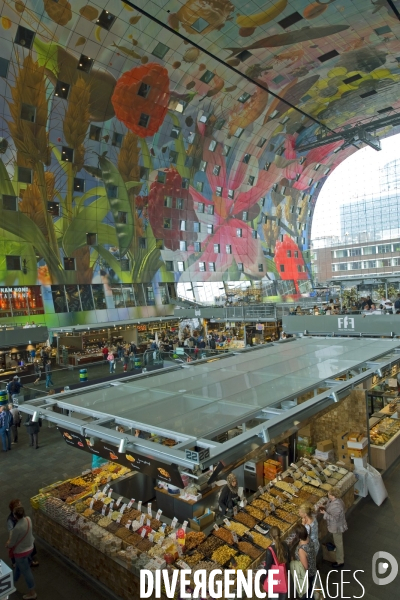 Rotterdam.Le market hall