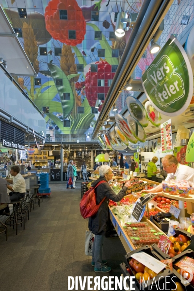 Rotterdam.Le market hall