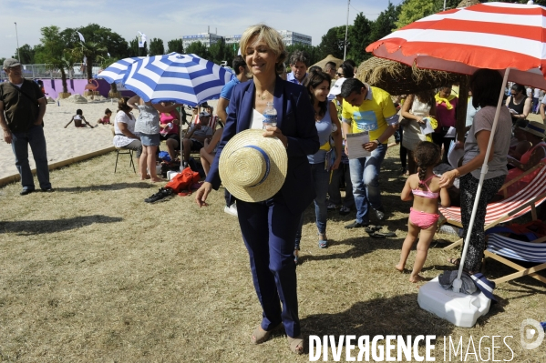Valérie Pécresse à Beach Mesnil