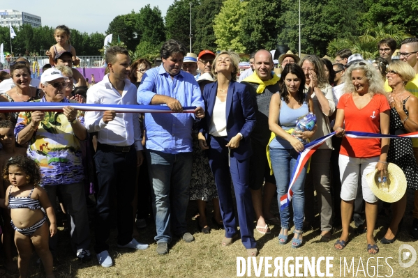 Valérie Pécresse à Beach Mesnil