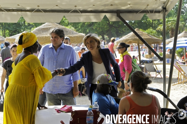 Valérie Pécresse à Beach Mesnil