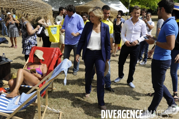 Valérie Pécresse à Beach Mesnil