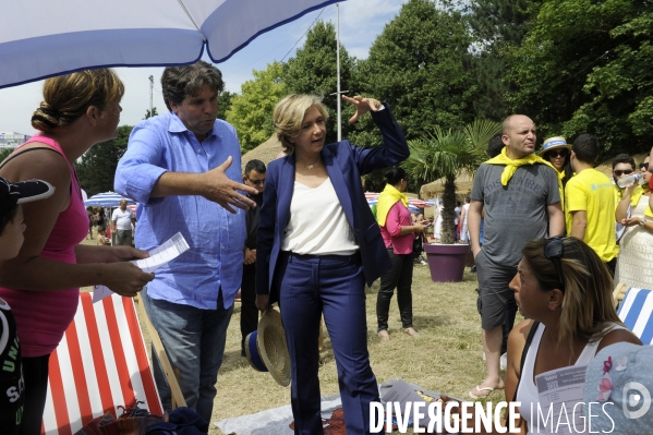 Valérie Pécresse à Beach Mesnil