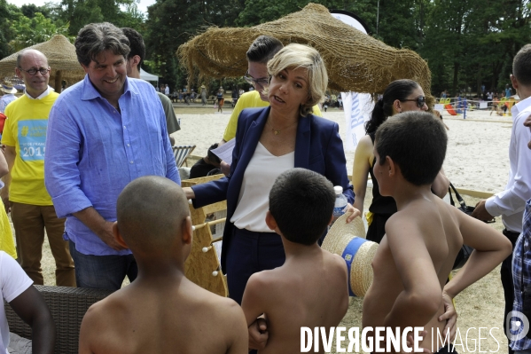 Valérie Pécresse à Beach Mesnil