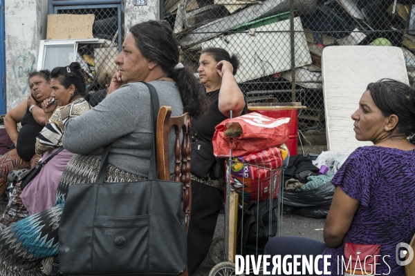 Evacuation du bidonville  La Folie  à Bobigny