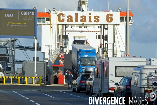 Ferry P&O Calais-Douvres-Calais.Traversee transmanche