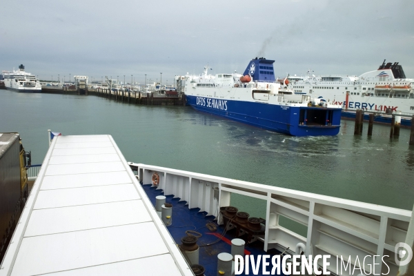Ferry P&O Calais-Douvres-Calais.Traversee transmanche