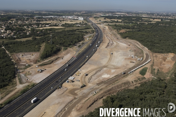 L autoroute A9 se dédouble