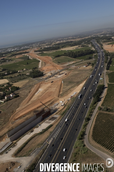 L autoroute A9 se dédouble