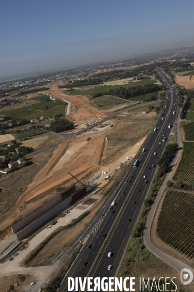 L autoroute A9 se dédouble