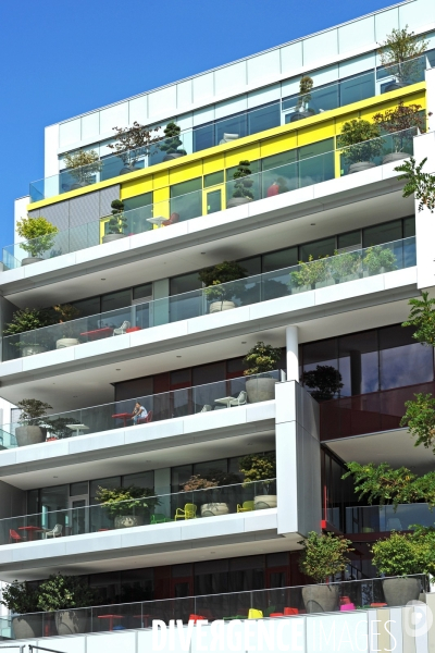 Illustration Aout 2015.Le campus SFR dans la zac Landy Pleyel