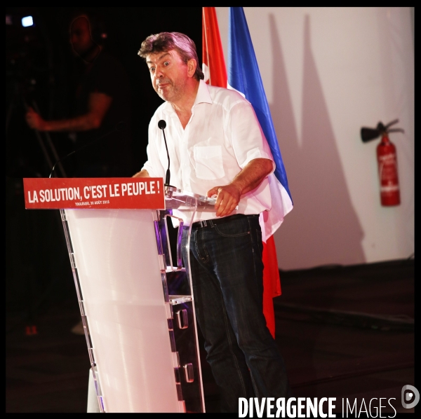 Jean-Luc Melenchon à l univerité d été du Parti de Gauche