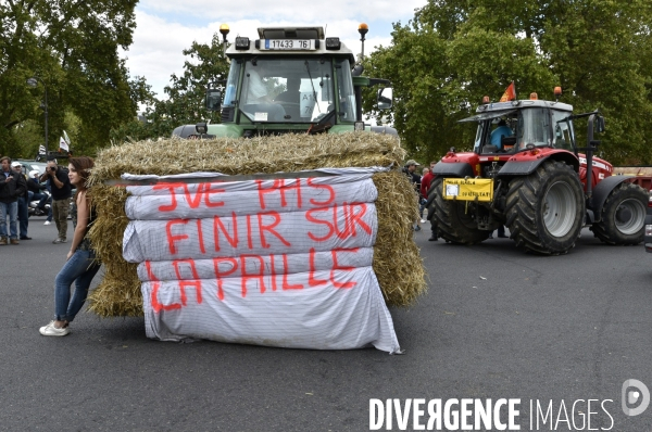 Manifestation des agriculteurs. Walk for the farmers.