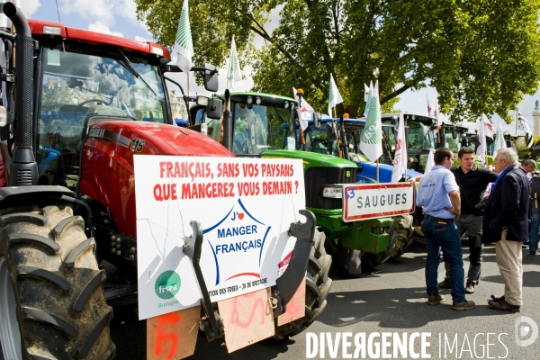 Manifestation des agriculteurs a Paris