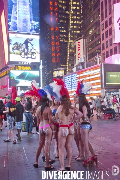 Les desnudas de times square/new york