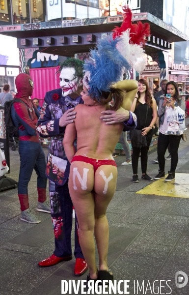 Les desnudas de times square/new york