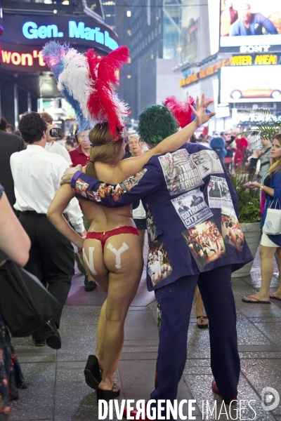 Les desnudas de times square/new york