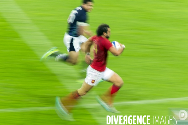 Rugby match France-Ecosse