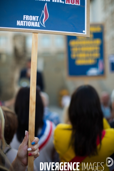 Manif du FN contre la  pédopornographie 