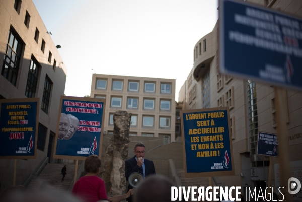Manif du FN contre la  pédopornographie 