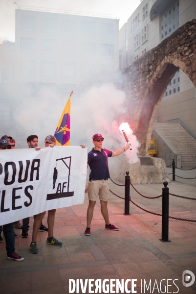 Manif du FN contre la  pédopornographie 