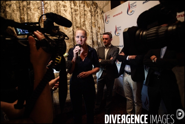 Udt  fn 2015 - cocktail de presse de marion marechal le pen