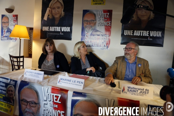 Regionales. marine le pen wallerand de saint just
