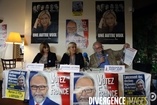 Regionales. marine le pen wallerand de saint just