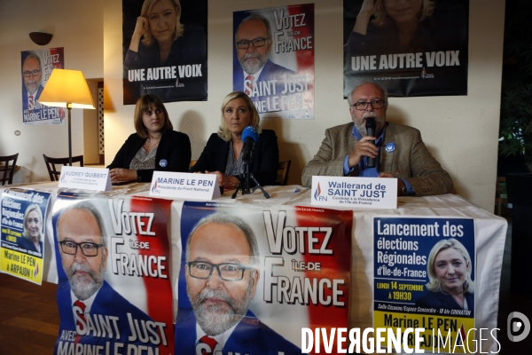 Regionales. marine le pen wallerand de saint just