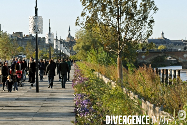 Des villes.Bordeaux.Les quais de Garonne.